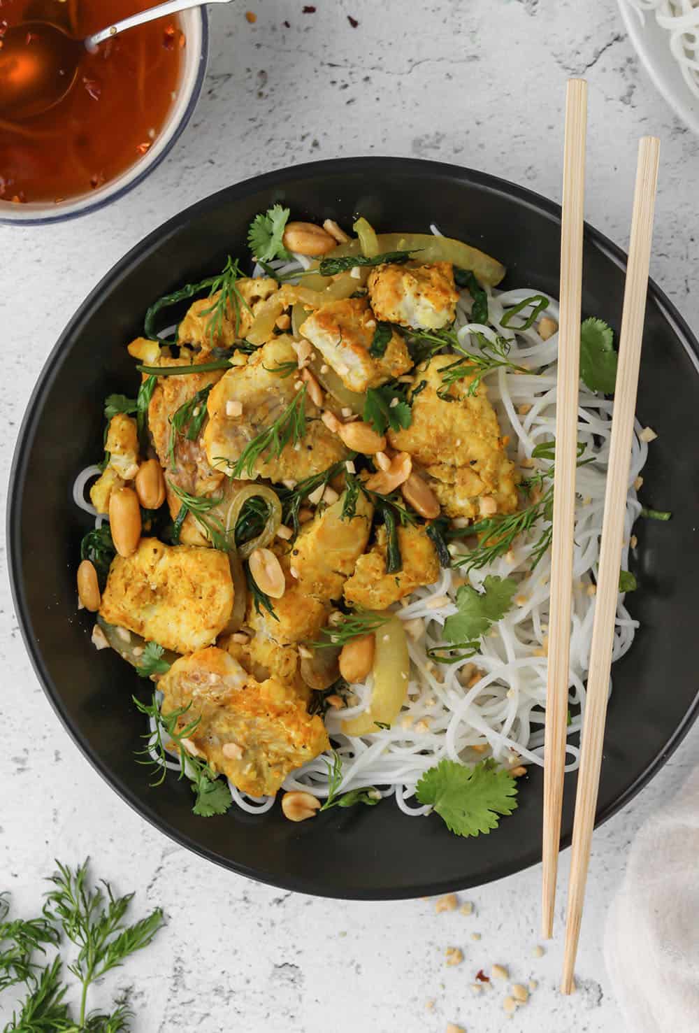 Vietnamese Turmeric Fish with Dill (Cha Ca La Vong)